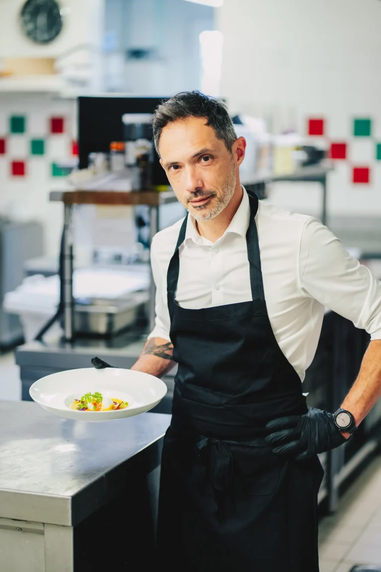 Portrait du Chef cuisinier du restaurant du cheval blanc